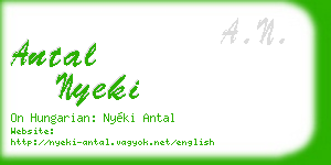 antal nyeki business card
